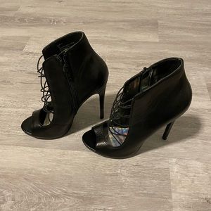 Steve Madden Glaring Strappy  Peep Toe Bootie